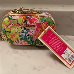 Lilly Pulitzer for Target clutch with metal strap